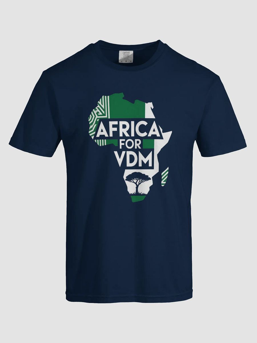 Africa for VDM Nigeria Naija Flag Ratel Very Dark Man Heavyweight T-shirt product image (57)