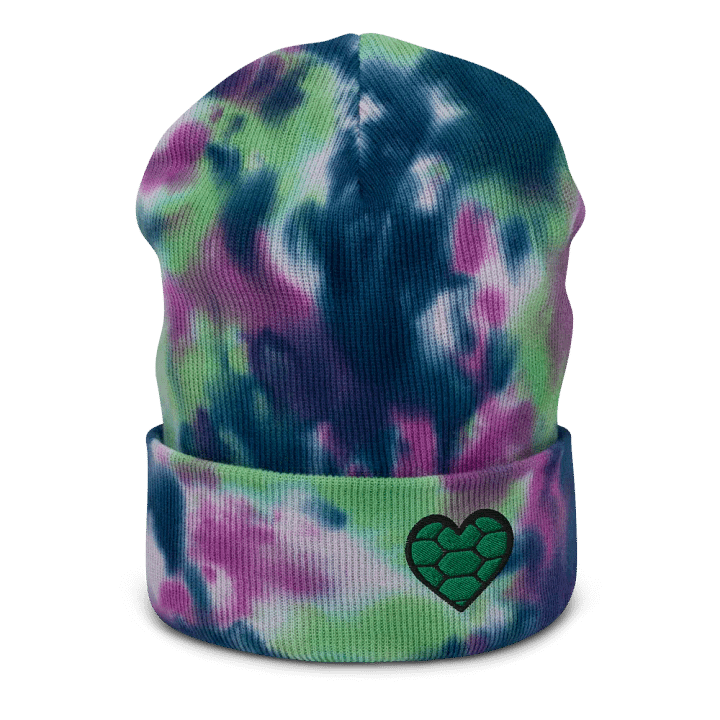 Turtle Heart Tie-Dye Beanie product image (1)