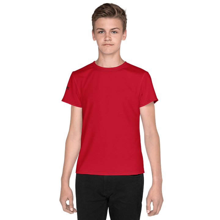 Red Fusion Youth Crew Neck Tee product image (1)