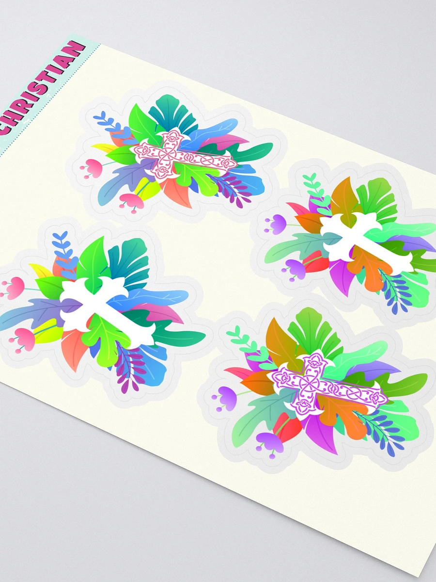 Tropical Floral Crosses Sticker Sheet product image (2)