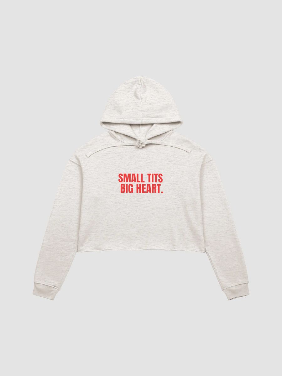 Small Tits, Big Heart - Premium Fleece Crop Hoodie product image (5)