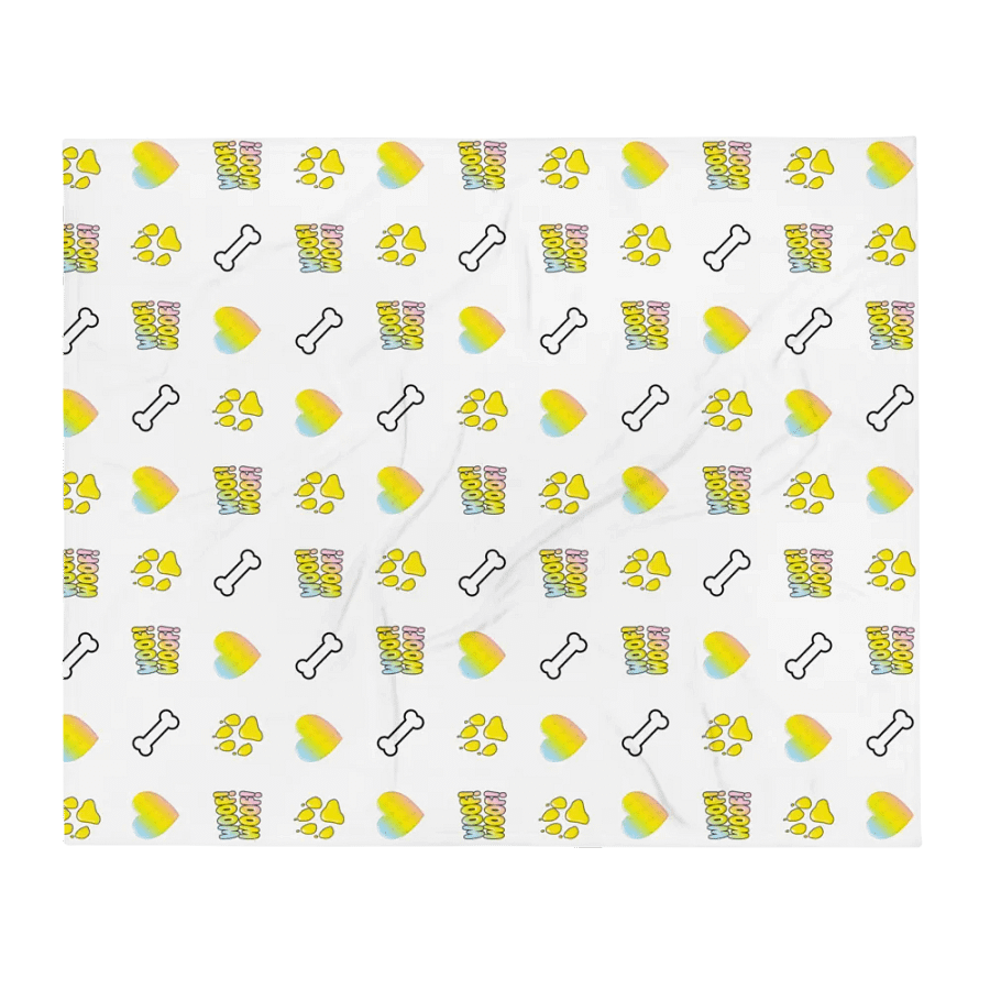 Pup Wrex Emojis - Throw Blanket product image (5)