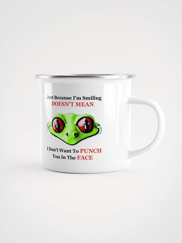 I'm Smiling Enamel Mug product image (1)