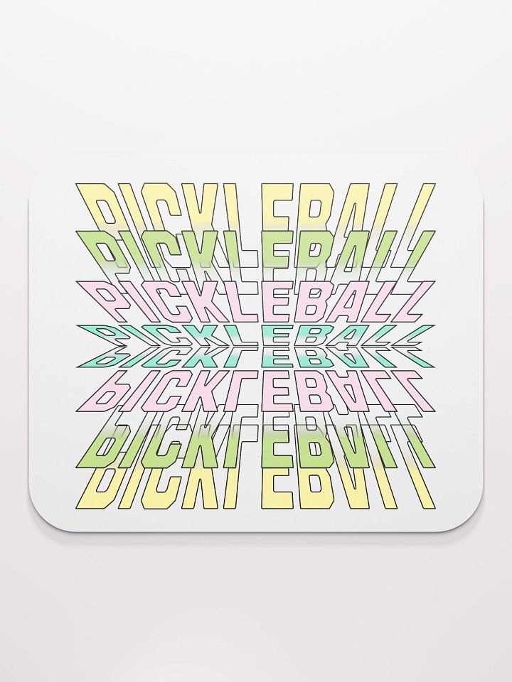Pickleball Stacked Reflective Mirage Mouse Pad product image (2)