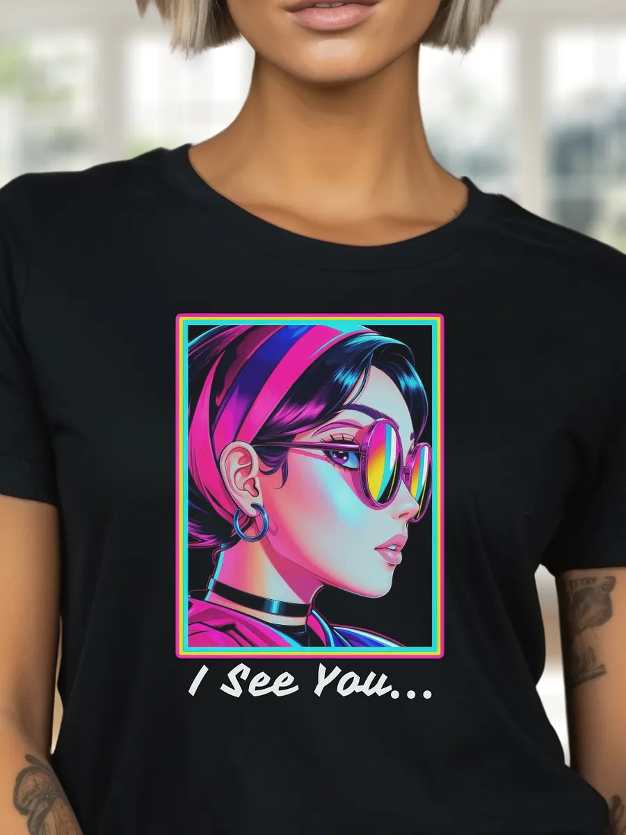 I See You - Side Eye Girl - Bella Canvas 3001 Unisex Staple T-Shirt product image (1)
