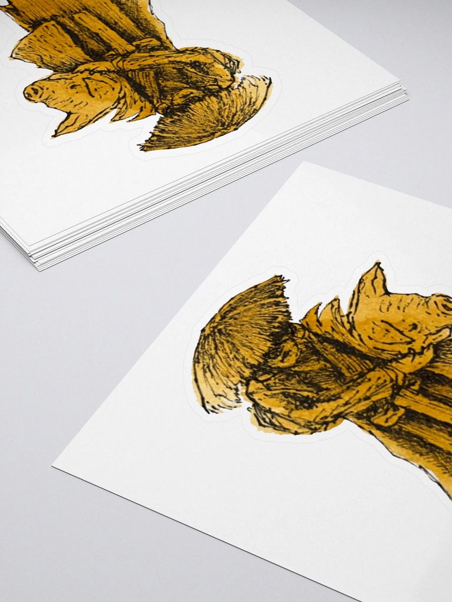 Watercolour Blobs Sticker- Yellow Ochre product image (4)