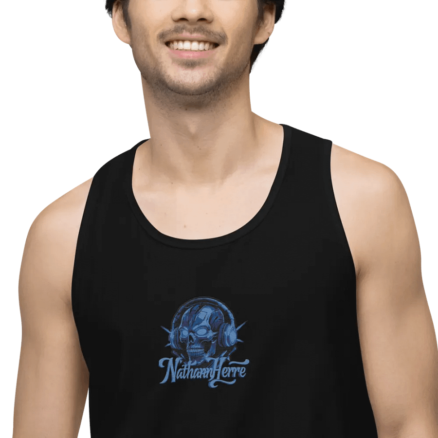 Glowing Skull Soundwaves Tank Top product image (3)