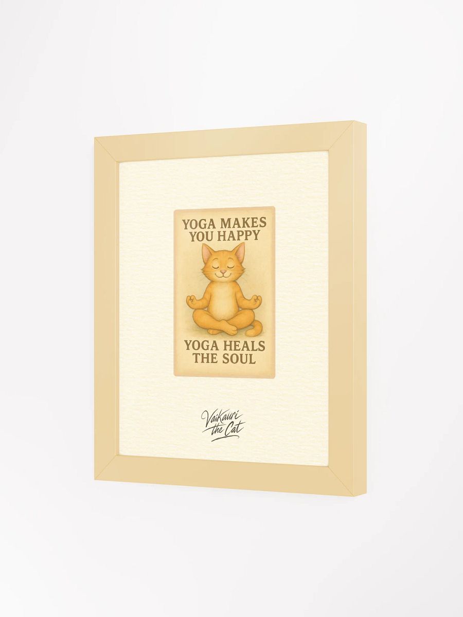 Vaikauri Cat Yoga Artprint product image (5)