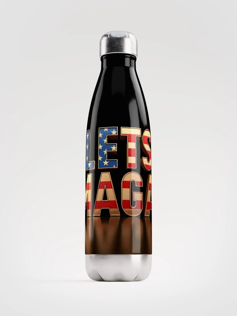 Patriotic LETS MAGA Stainless Steel Water Bottle product image (1)