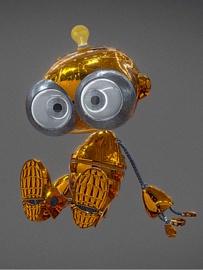 MINIBOT Cute Robot 3D Model with Animation product image (2)