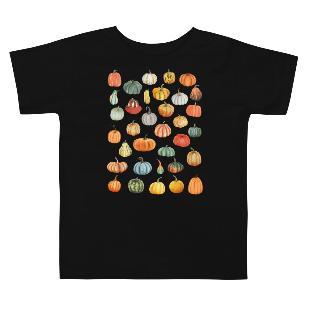 Watercolor Squash & Pumpkin Collage Toddler T-Shirt product image (1)