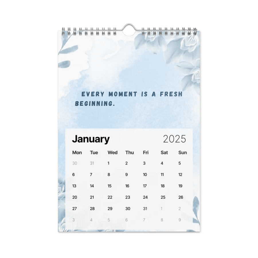 FLORAL INSPIRATIONAL QUOTES WALL CALENDAR 2025 product image (6)