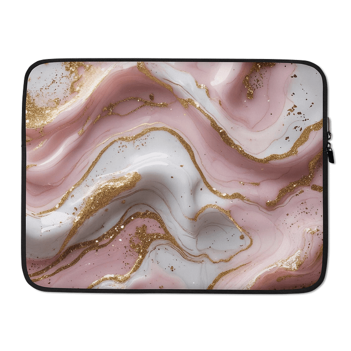 Soft Pink, White and Liquid Gold Marble Design product image (2)