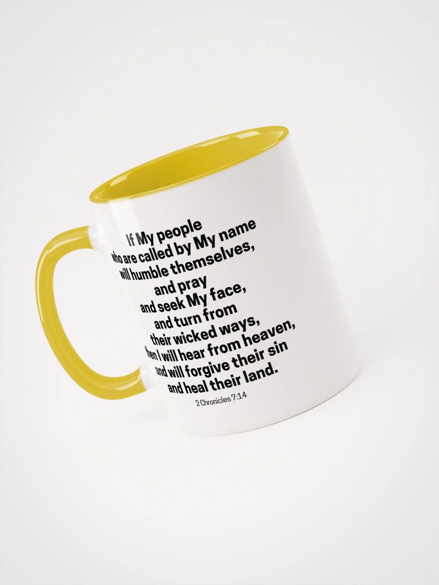 If My People Who Are Called By My Name 2 Chronicles 7:14 Design 2 Two-Tone Mug 11/15oz product image (3)