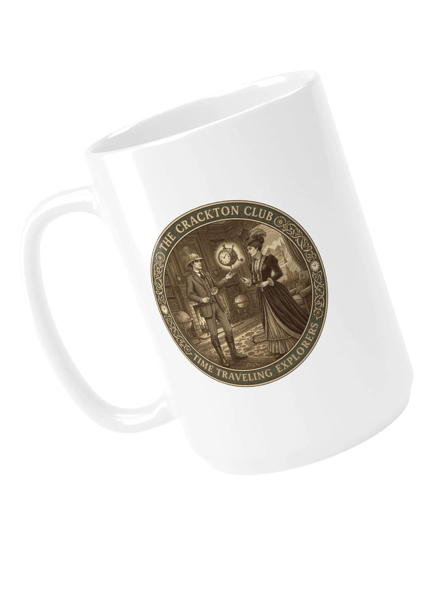 “The Crackton Club – Time Traveling Explorers” – Mug product image (4)