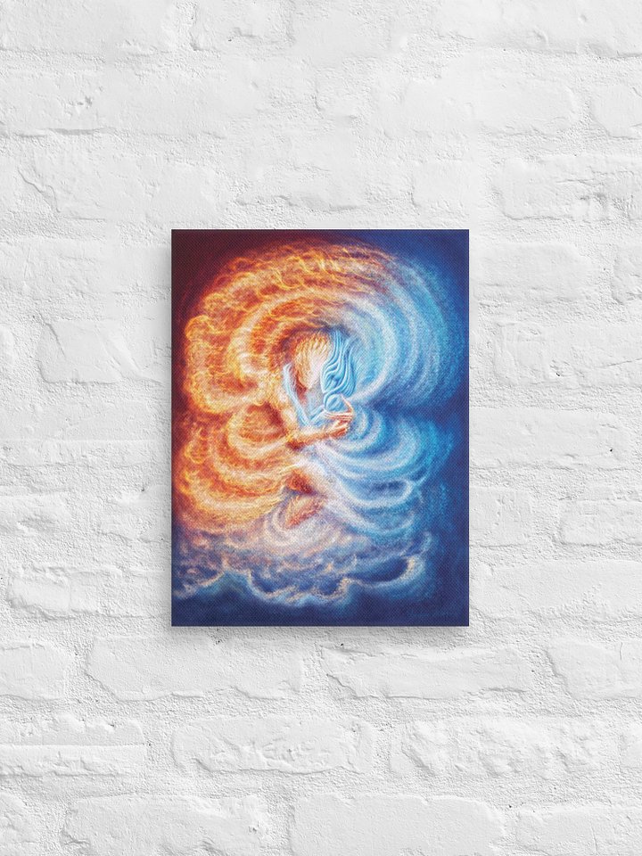 Fire and Ice Embracing Canvas Print product image (1)