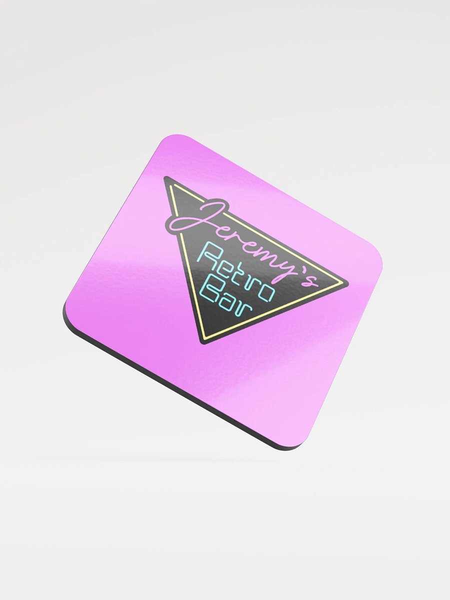 Magenta JRB Logo Glossy Cork Backed Coaster product image (1)