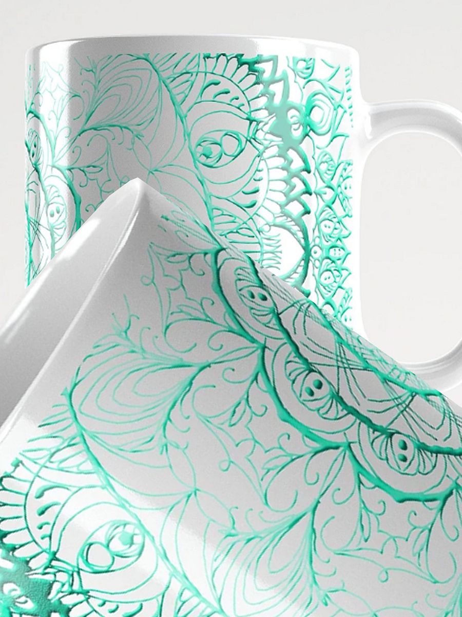 Symmetrical Aqua Mandala Mug product image (1)