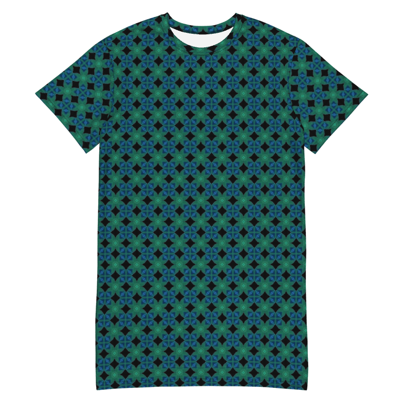 Abstract Lattice T Shirt Dress product image (10)