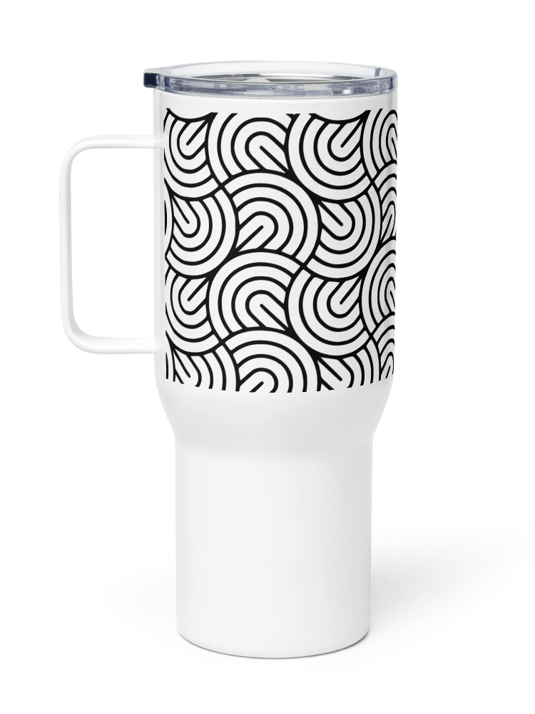 Monochrome Maze 25oz Travel Mug product image (1)