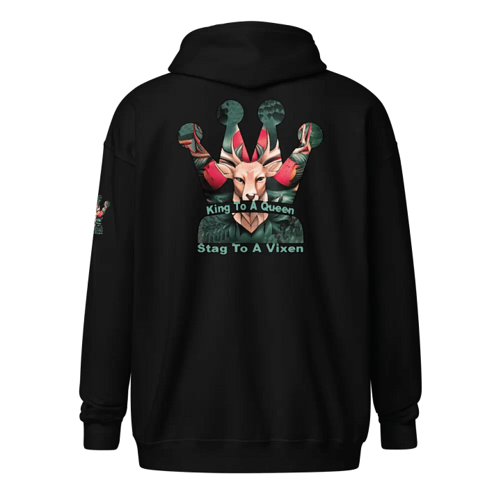 King To A Queen Stag To A Vixen zip-up hoodie product image (1)