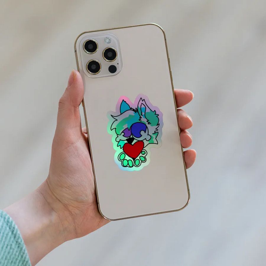 Fisk Love Holographic Sticker product image (8)