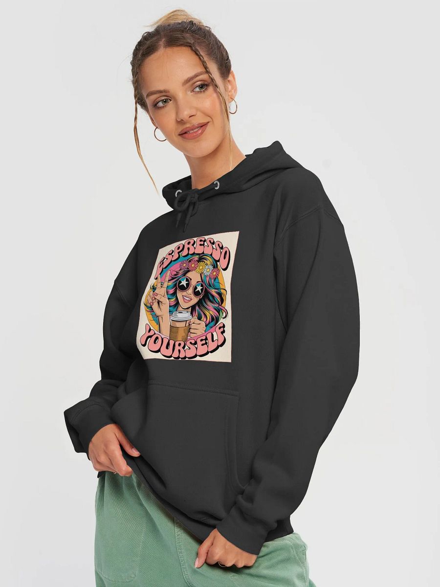 Women "ESPRESSO YOURSELF" premium pullover hoodie product image (3)