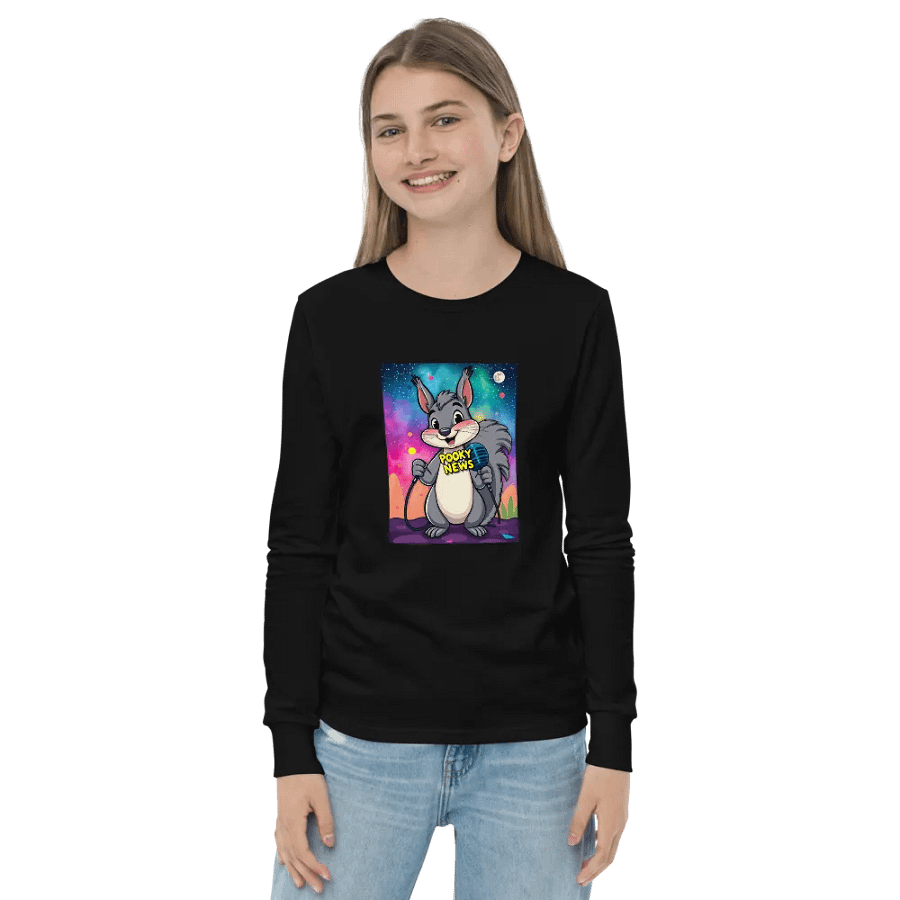 Pooky's Cosmic News Adventure Youth T-Shirt product image (2)