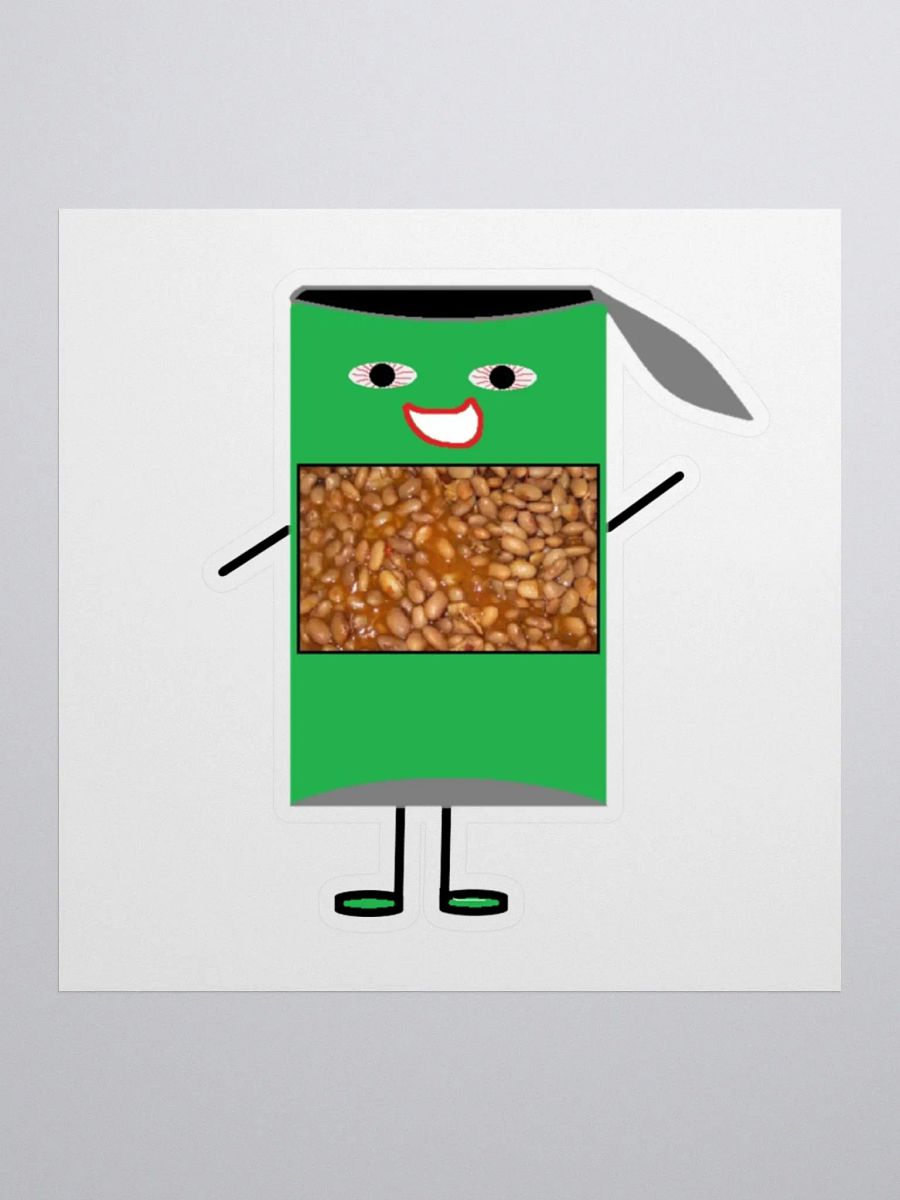 Can-A-Beans Kiss Cut Sticker product image (1)