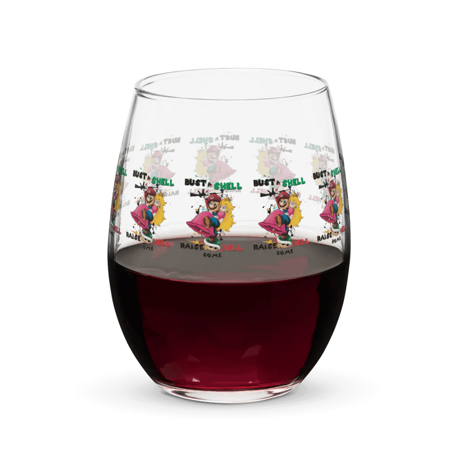 Bustin' Shells by StephyJ Stemless Wine Glass product image (8)