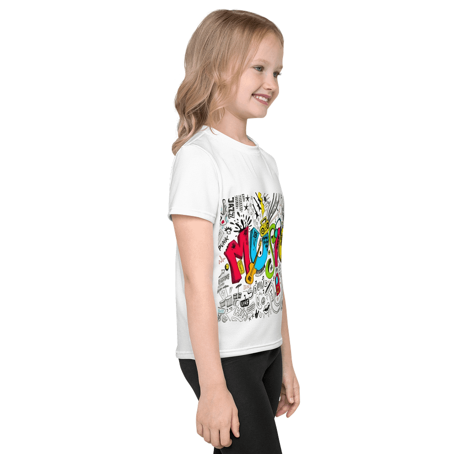 Kids Crew Neck T-Shirt Music Icons All-Over Print product image (4)