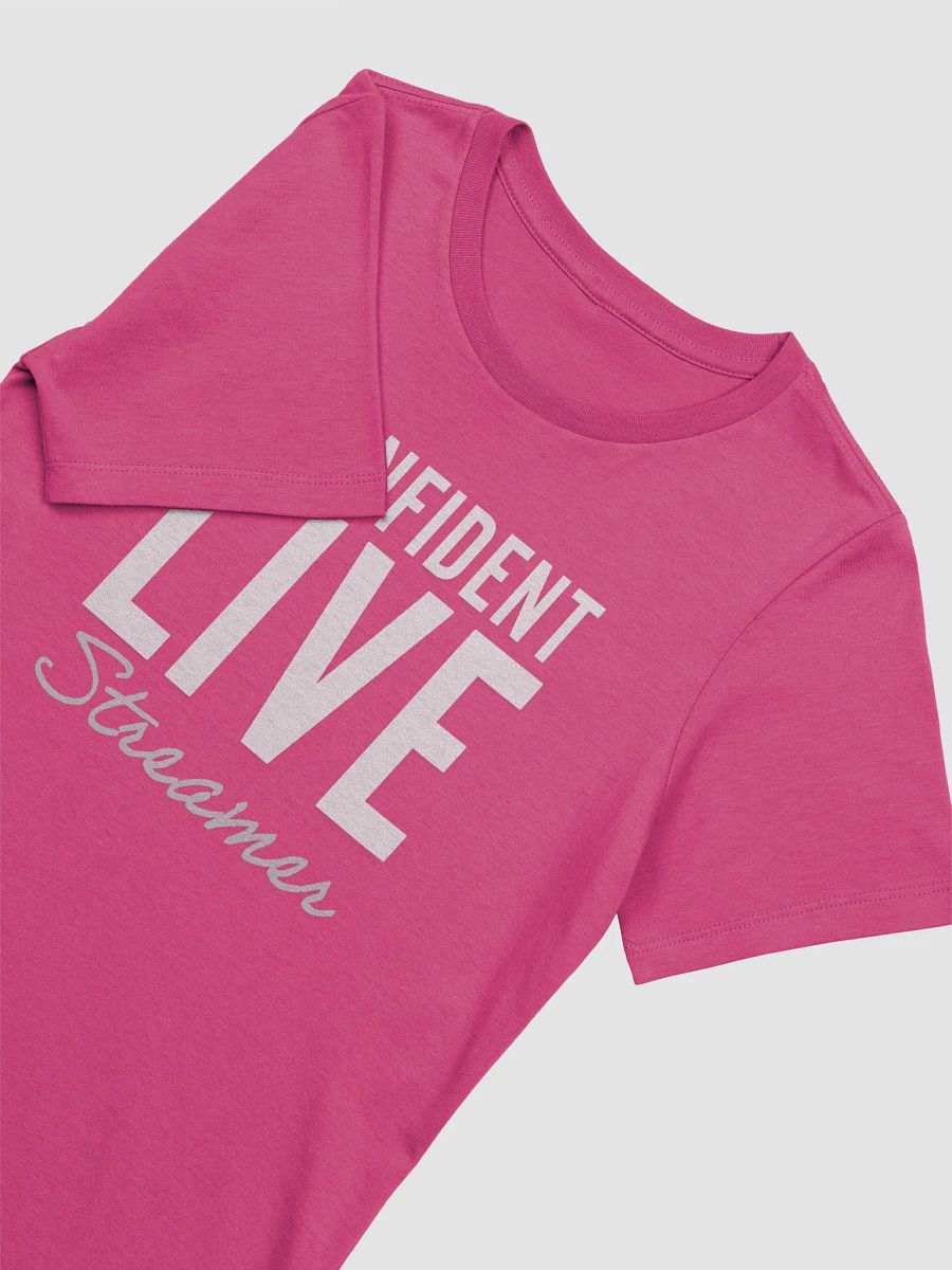 Confident Live Streamer Women's Tee (Pink/Red) product image (3)
