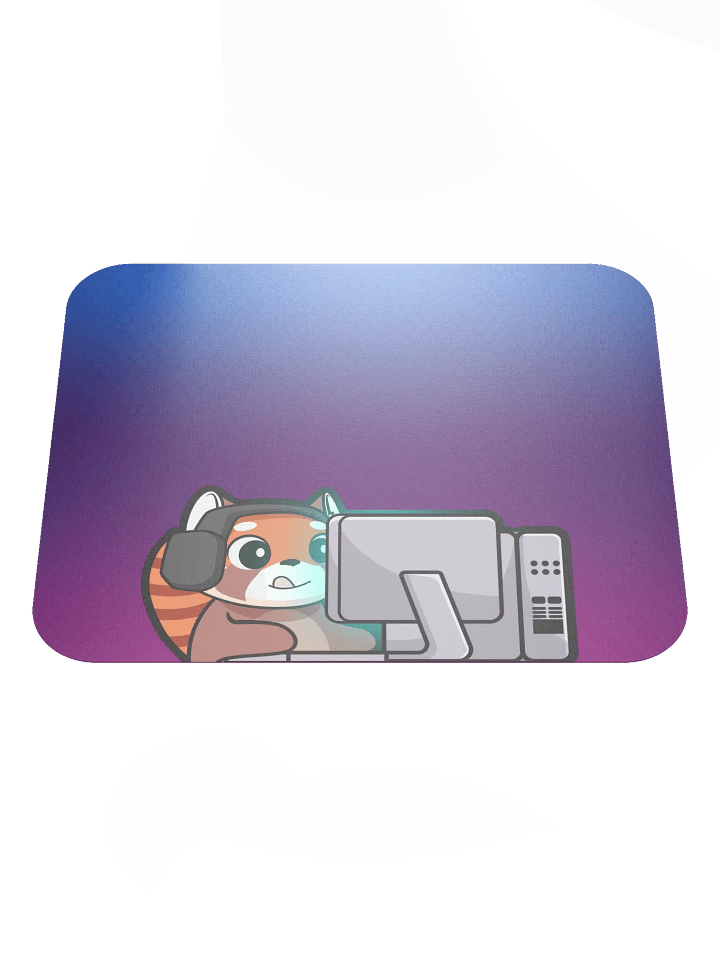 Gaming Bear Mouse Pad (Purple) - 8.7" x 7.1" product image (2)