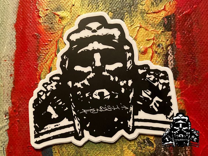 FIENDISH 'FIENDISH WARRIOR' 3" Die-Cut Sticker product image (1)