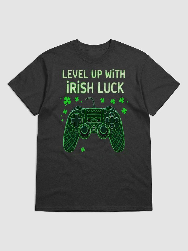Level Up with Irish Luck | St. Patrick’s Day Gaming T-Shirt for Gamers product image (4)