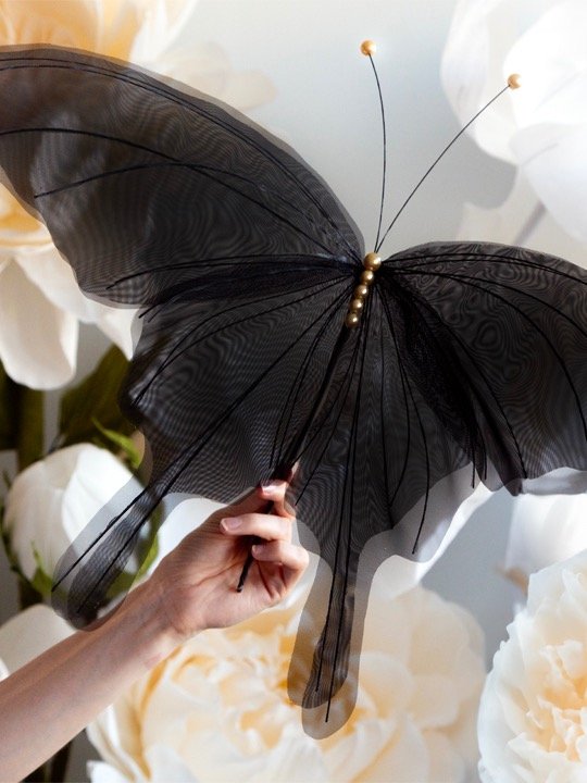 Bundle 5 Sizes Templates: How to make Giant Organza Butterfly with Tails Step-by-step Tutorial product image (2)