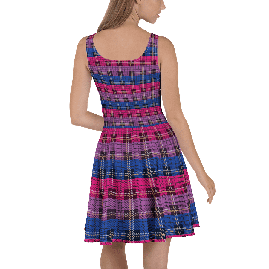 Bisexual Pride Plaid Skater Dress product image (4)