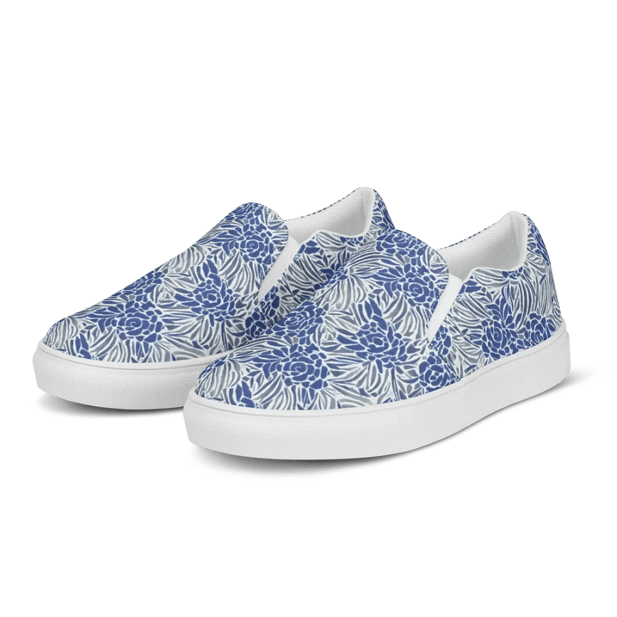 Blue Roses Woman Canvas Shoes product image (3)