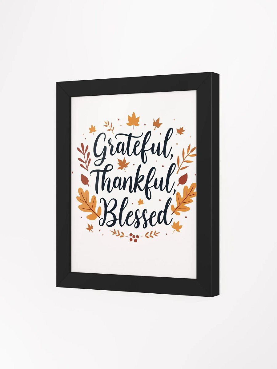 Grateful, Thankful, Blessed Autumn Poster - A Trendy Home Decor Piece product image (49)
