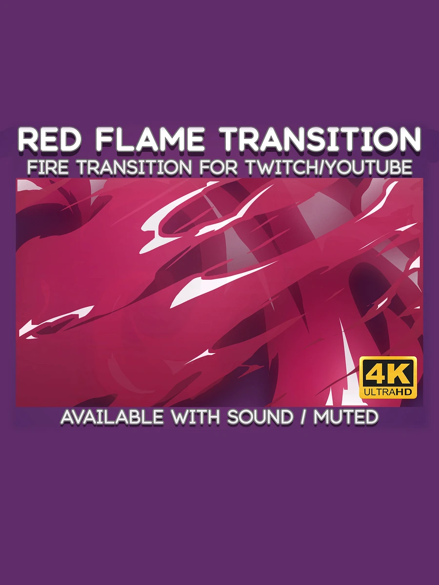 Red Fire Video Transition - Cartoon Fire Transition for Twitch Stream and YouTube Video product image (2)