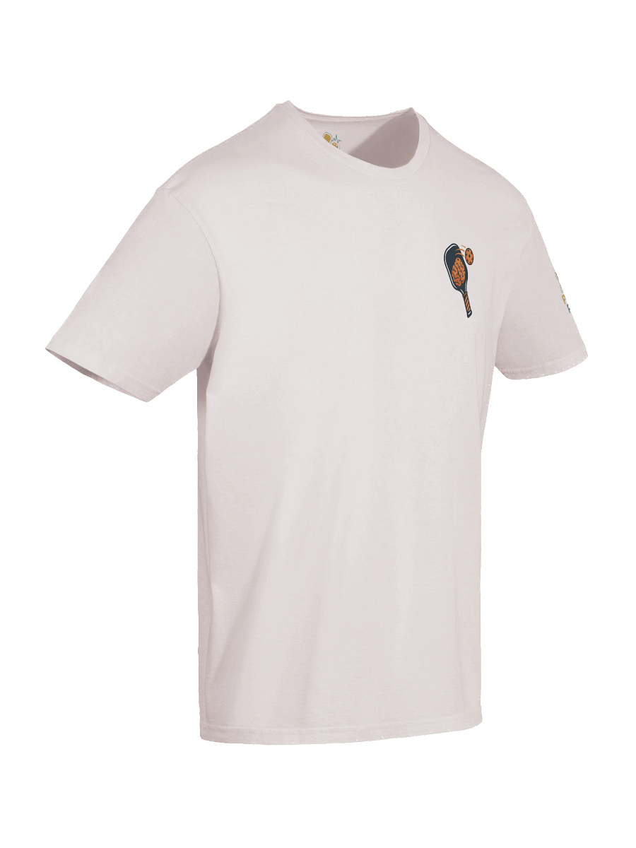 Pickleball Brain Power T-Shirt – Ice Gray Unisex Tee with Paddle & Brain Design for Smart Players product image (10)