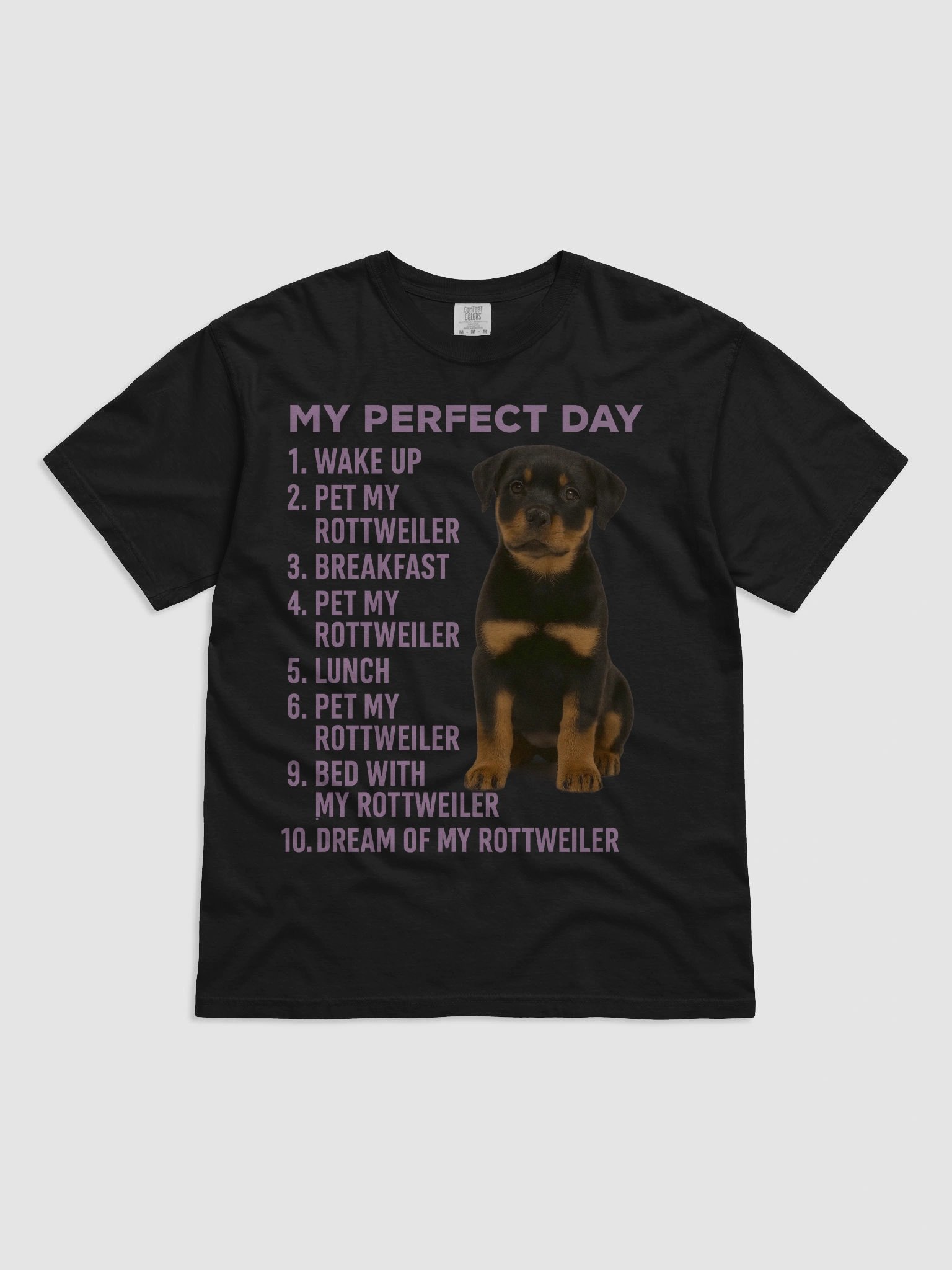My Perfect Day Rottweiler T-Shirt product image (1)