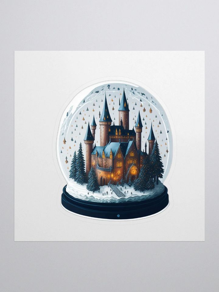 Enchanted Castle Snow Globe Sticker product image (1)