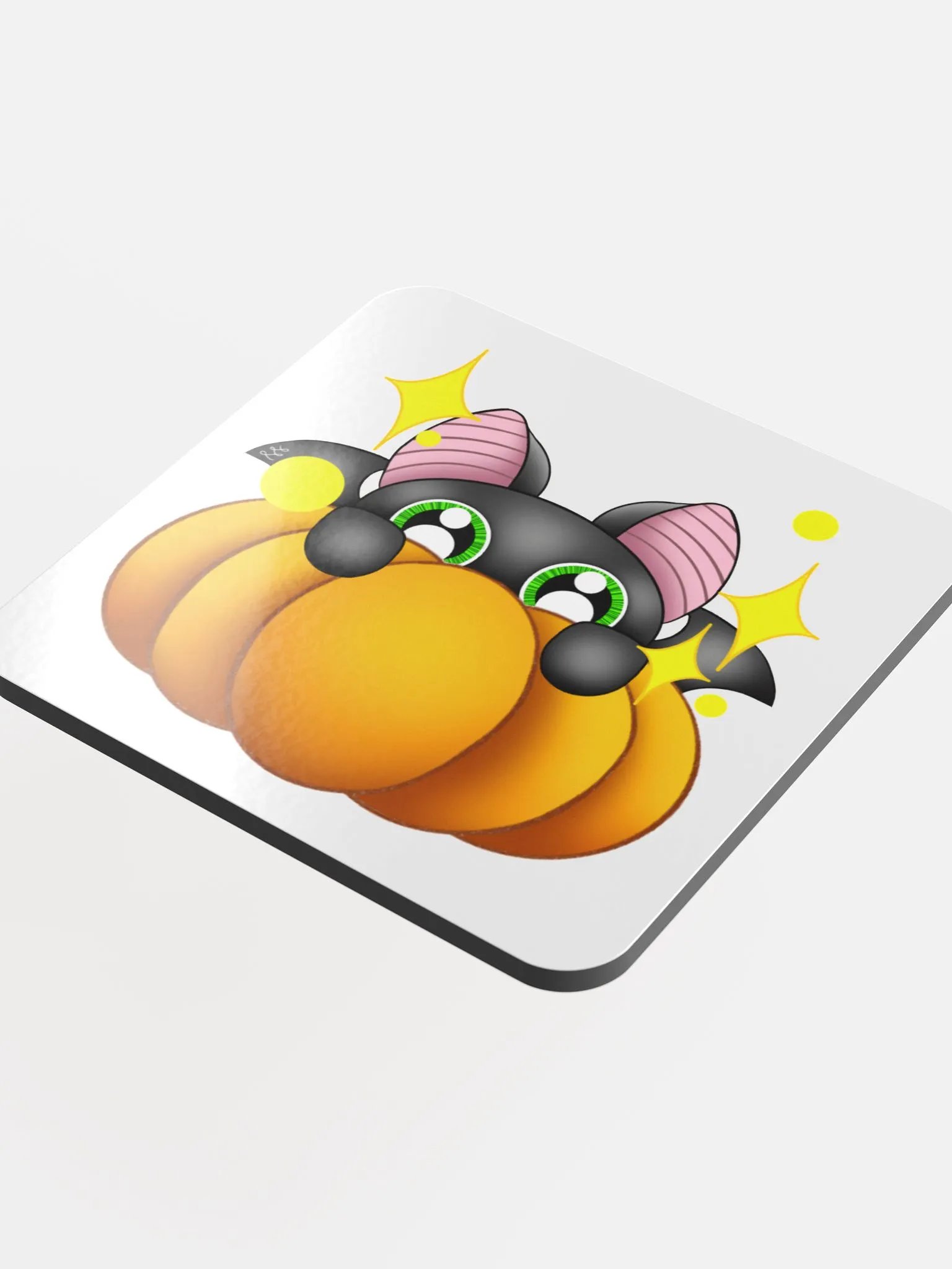 kawaii bat gloss cork coaster product image (4)