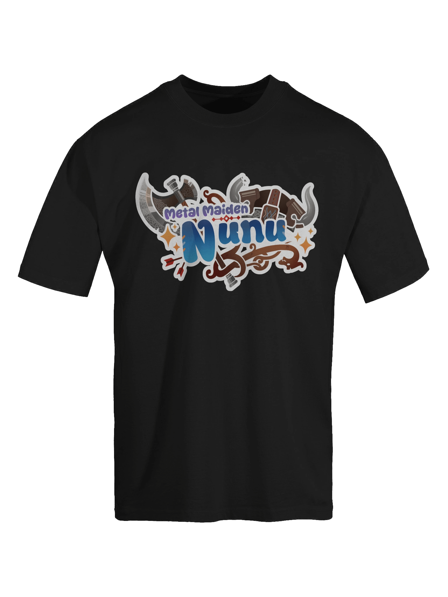 Nunu Logo & Minimalist Splash Art [Loose-Fit] T-Shirt product image (6)