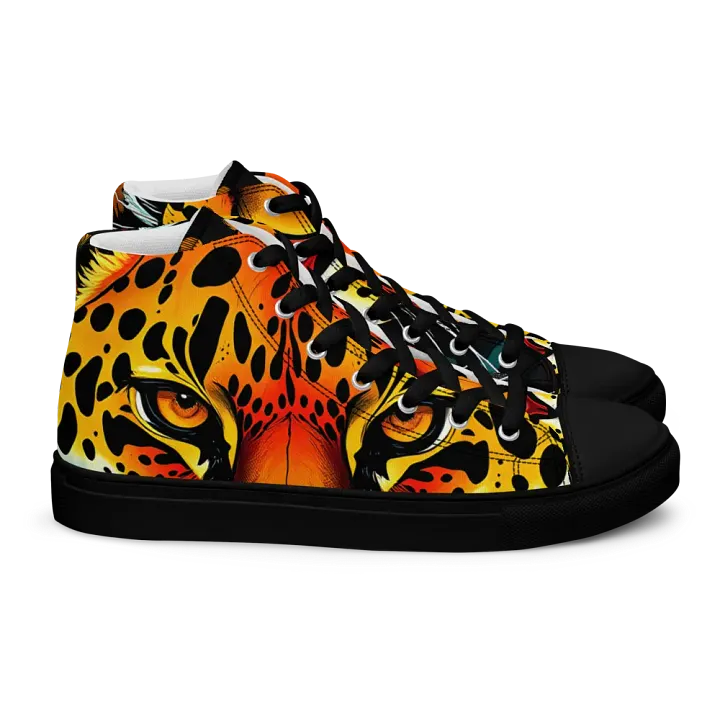 men's retro Leopard canvas High Tops product image (2)