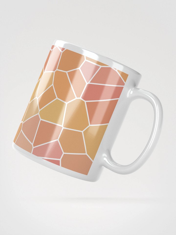 Mug Blanc Mozaïque Soria - Design Géométrique Rétro Chic - Cadeau Déco product image (2)