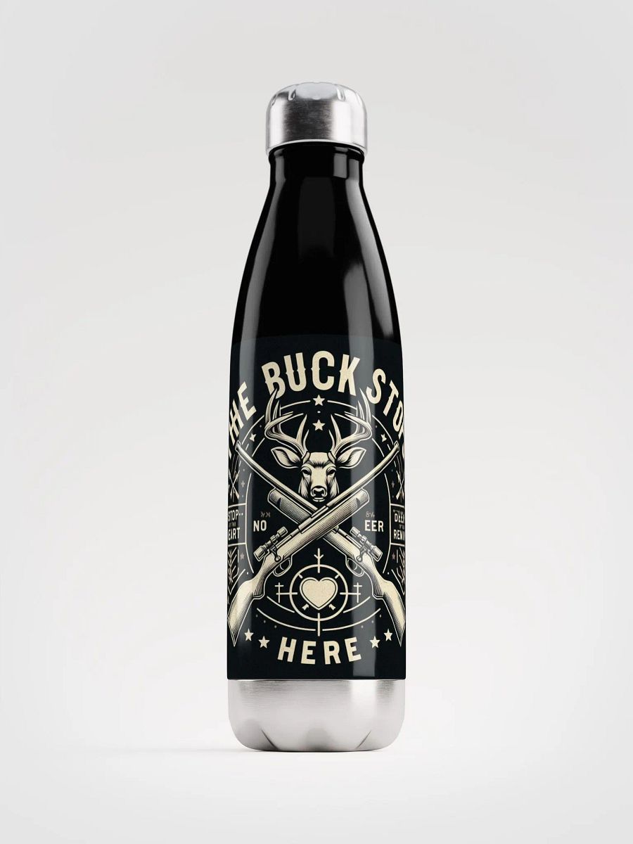 Vintage Deer Head Stainless Steel Water Bottle product image (1)