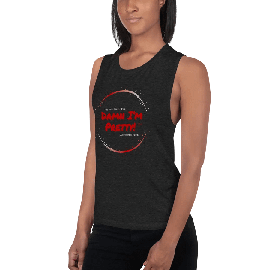 Damn I'm Pretty! Tank Top -Shirt RED Circle product image (3)