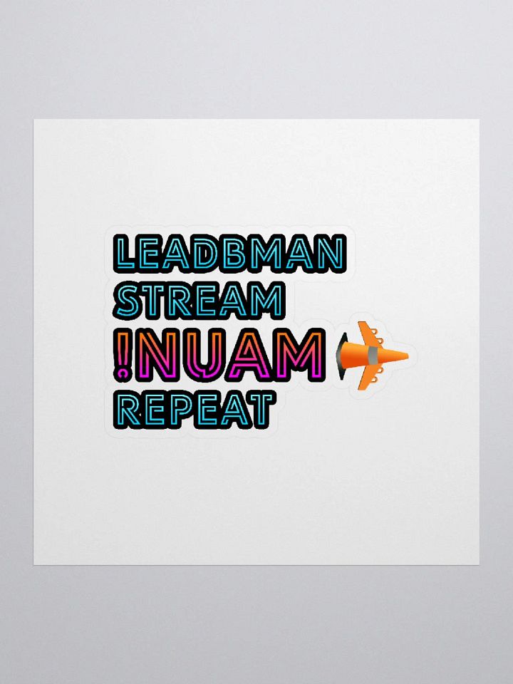 leadbman stream !nuam repeat (Sticker) product image (1)